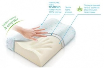 Ортопедическая подушка под голову Trelax RESPECTA П07 COMPACT